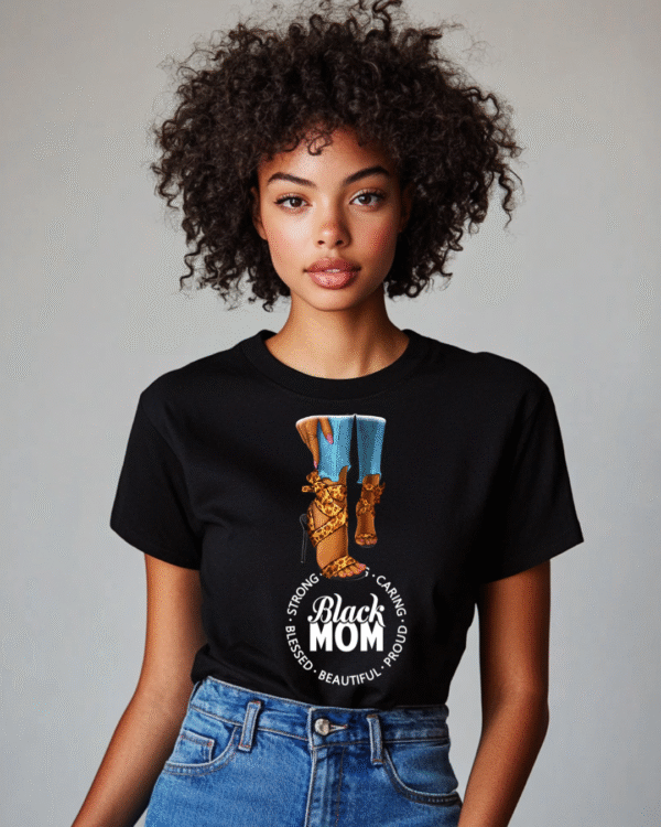 T-Shirt Black Mom