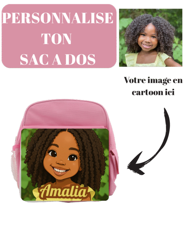 Sac à Dos Maternelle Afro Kids Personnalisé