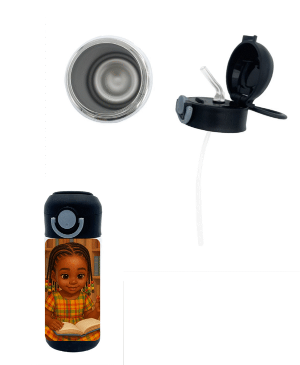 Gourde Isotherme Afro Kids – Bibliothèque – Image 3