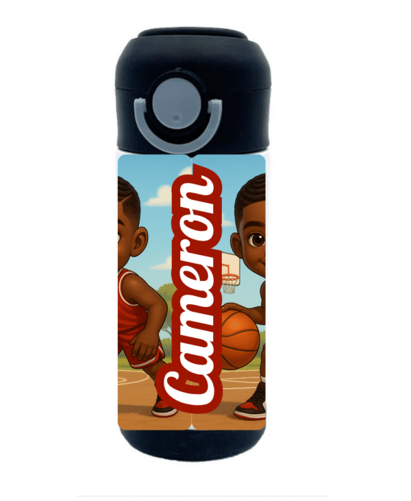 Gourde Isotherme Afro Kids – Basketball – Image 2