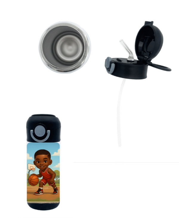 Gourde Isotherme Afro Kids – Basketball – Image 3