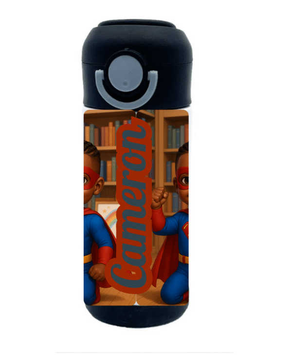 Gourde Isotherme Afro Kids – Super Boy – Image 2