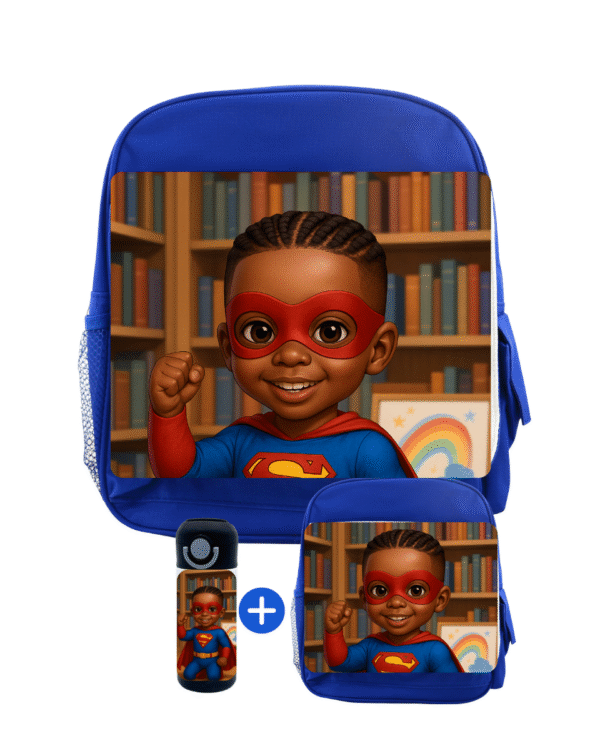 Sac à Dos Maternelle Afro Kids – Super Boy – Image 7