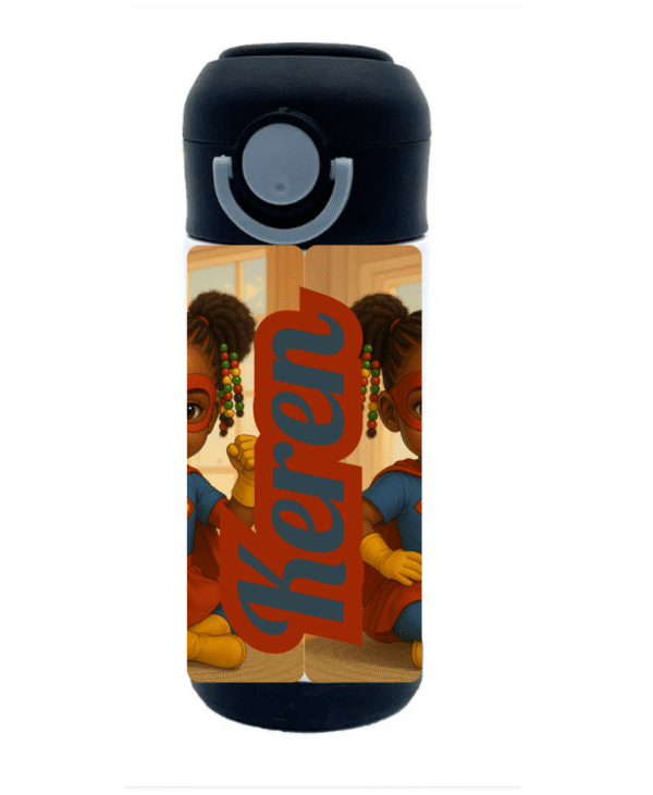 Gourde Isotherme Afro Kids – Super Girl – Image 3