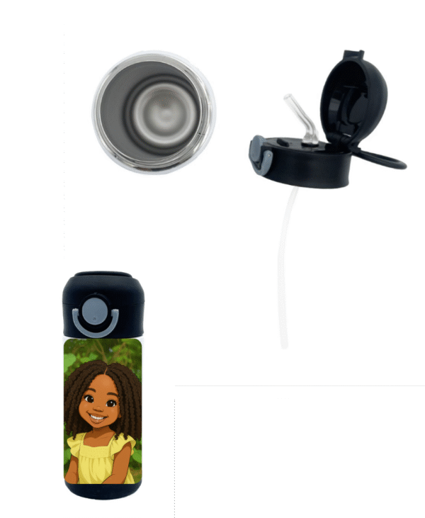 Gourde Isotherme Afro Kids Personnalisé – Image 2