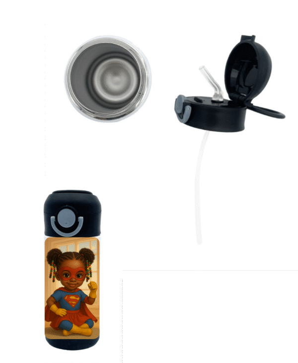 Gourde Isotherme Afro Kids – Super Girl – Image 2