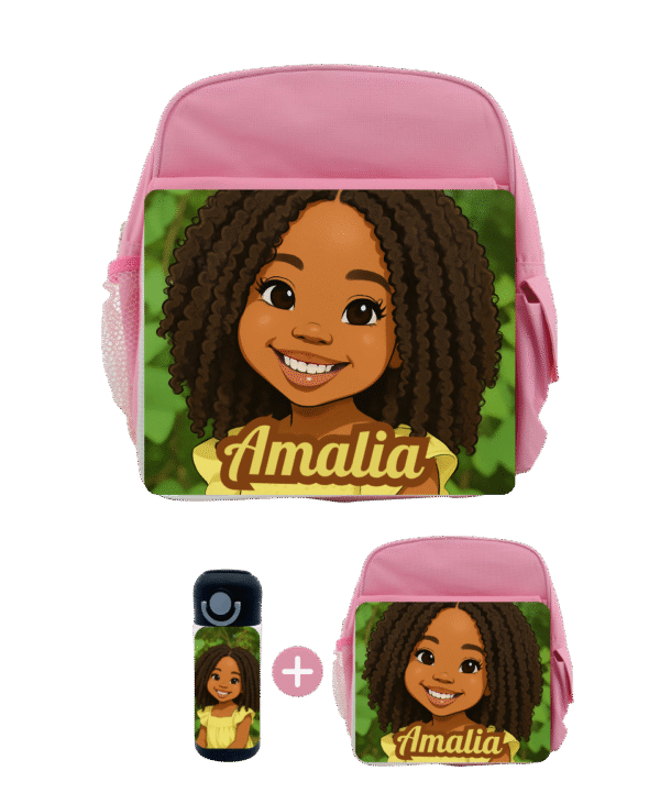 Sac à Dos Maternelle Afro Kids Personnalisé – Image 3