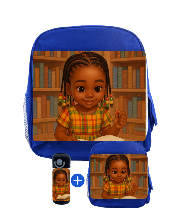 Sac à Dos Maternelle Afro Kids Fille – Bibliothèque – Image 3