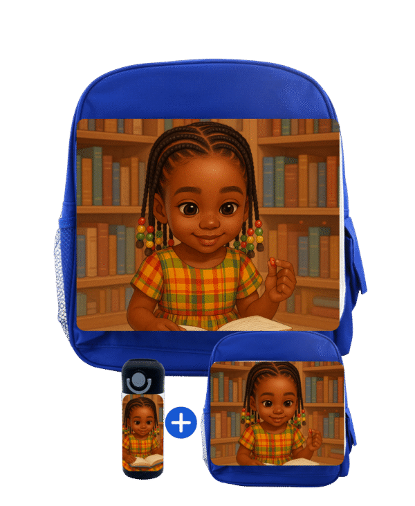 Sac à Dos Maternelle Afro Kids Fille – Bibliothèque – Image 2