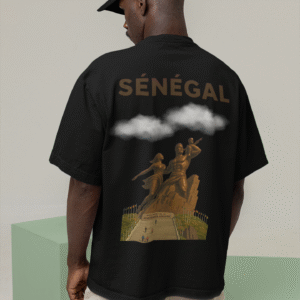 T-Shirt Unisexe Oversize Sénégal Monument de la Renaissance Africaine
