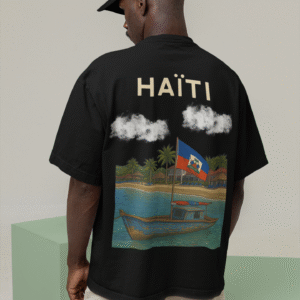 T-Shirt Unisexe Oversize Haïti Plage