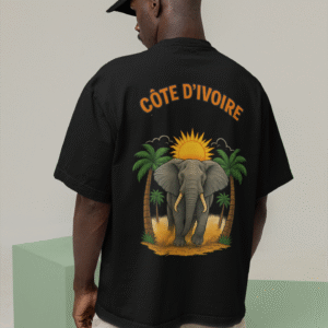 T-Shirt Unisexe Oversize Côte d'Ivoire - Éléphant