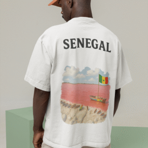 T-Shirt Unisexe Oversize Sénégal Lac Rose