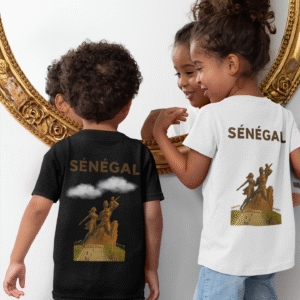 T-Shirt Enfant Unisexe Sénégal Monument de la Renaissance Africaine
