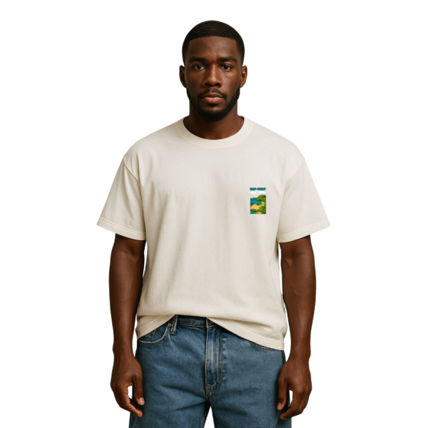 T-Shirt Unisexe Oversize CAP-VERT Plage – Image 2