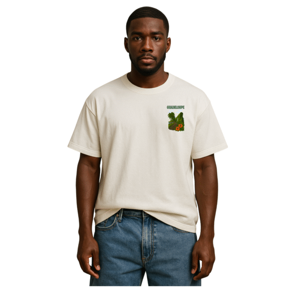 T-Shirt Unisexe Oversize Guadeloupe La Grande Soufrière – Image 2