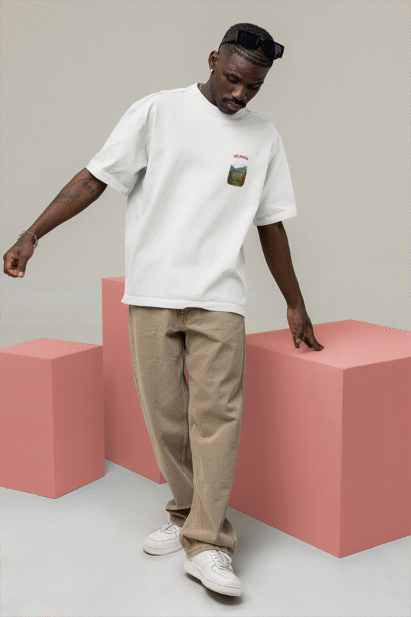 T-Shirt Unisexe Oversize Côte d'Ivoire - Le cirque de Cilaos – Image 3