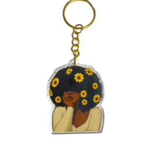 Porte-clés Afro Chic – Afro Tournesol