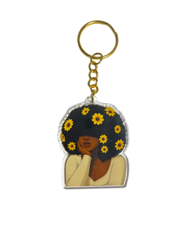 Porte-clés Afro Chic – Afro Tournesol