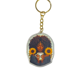 Porte-clés Afro Chic – Tournesol