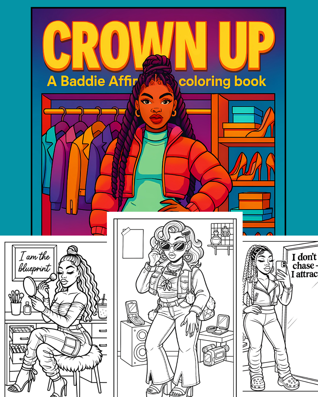 Livre de Coloriage – Beauté Noire – Image 2