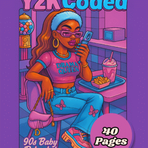 Livre de Coloriage – Vibes 2000’s Black Girls