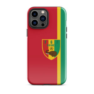 Coque iPhone – Drapeau de la Guinée & Blason de l’Équipe Nationale de Football
